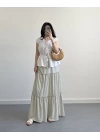 BOHO MİNT YEŞİL UZUN ETEK