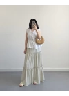 BOHO MİNT YEŞİL UZUN ETEK
