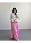 BOHO PEMBE UZUN ETEK