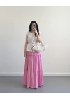 BOHO PEMBE UZUN ETEK
