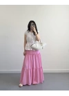 BOHO PEMBE UZUN ETEK