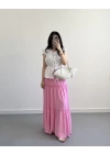 BOHO PEMBE UZUN ETEK