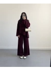 BORDO ASİMETRİK KESİM TRİKO TAKIM