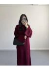 BORDO BALIKÇI YAKA TRİKO ELBİSE