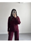 BORDO ÇITÇITLI TRİKO TAKIM