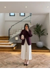 BORDO DİK YAKALI CEKET -26K1105