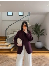 BORDO DİK YAKALI CEKET -26K1105