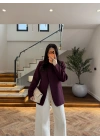 BORDO DİK YAKALI CEKET -26K1105