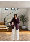 BORDO DİK YAKALI CEKET -26K1105