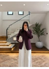 BORDO DİK YAKALI CEKET -26K1105