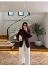 BORDO DİK YAKALI CEKET -26K1105