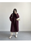BORDO FULARLI PREMİUM TRENÇKOT