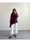 BORDO GOLD BROŞLU GÖMLEK