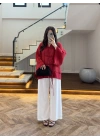 BORDO İP BAĞCIKLI GÖMLEK -5098