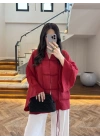 BORDO İP BAĞCIKLI GÖMLEK -5098