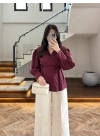BORDO ÖNÜ PİLELİ GÖMLEK -9243