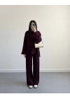 BORDO SELANİK KUMAŞ TRİKO TAKIM