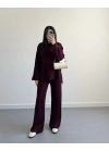 BORDO SELANİK KUMAŞ TRİKO TAKIM