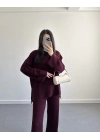 BORDO SELANİK KUMAŞ TRİKO TAKIM