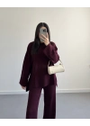 BORDO SELANİK KUMAŞ TRİKO TAKIM