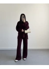 BORDO SELANİK KUMAŞ TRİKO TAKIM