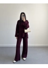 BORDO SELANİK KUMAŞ TRİKO TAKIM