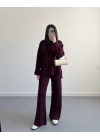 BORDO SELANİK KUMAŞ TRİKO TAKIM