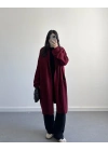 BORDO UZUN CEPLİ HIRKA