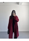 BORDO UZUN CEPLİ HIRKA