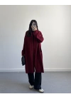 BORDO UZUN CEPLİ HIRKA