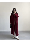BORDO UZUN TRİKO HIRKA