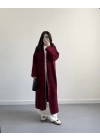BORDO UZUN TRİKO HIRKA
