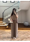 BRONZ GARNİLİ BLUZ PANTOLON TAKIM -51420