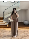 BRONZ GARNİLİ BLUZ PANTOLON TAKIM -51420