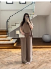 BRONZ GARNİLİ BLUZ PANTOLON TAKIM -51420