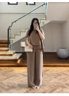 BRONZ GARNİLİ BLUZ PANTOLON TAKIM -51420