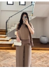 BRONZ GARNİLİ BLUZ PANTOLON TAKIM -51420
