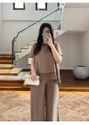 BRONZ GARNİLİ BLUZ PANTOLON TAKIM -51420