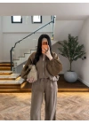BRONZ GARNİLİ BOMBER PANTOLON TAKIM-51458