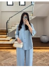 BUZ MAVİ TENCEL TAKIM -260926