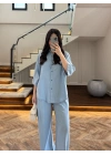 BUZ MAVİ TENCEL TAKIM -260926