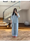 BUZ MAVİ TENCEL TAKIM -260926