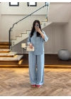 BUZ MAVİ TENCEL TAKIM -260926