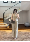 ÇAĞLA GOLD DÜĞMELİ YELEK TAKIM -9141