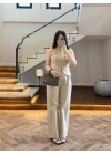 ÇAĞLA GOLD DÜĞMELİ YELEK TAKIM -9141