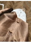 CAMEL DİK YAKALI BUMBER CEKET-9775