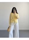 CLARA SARI FIRFIRLI GÖMLEK