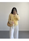 CLARA SARI FIRFIRLI GÖMLEK