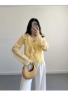 CLARA SARI FIRFIRLI GÖMLEK