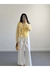 CLARA SARI FIRFIRLI GÖMLEK
